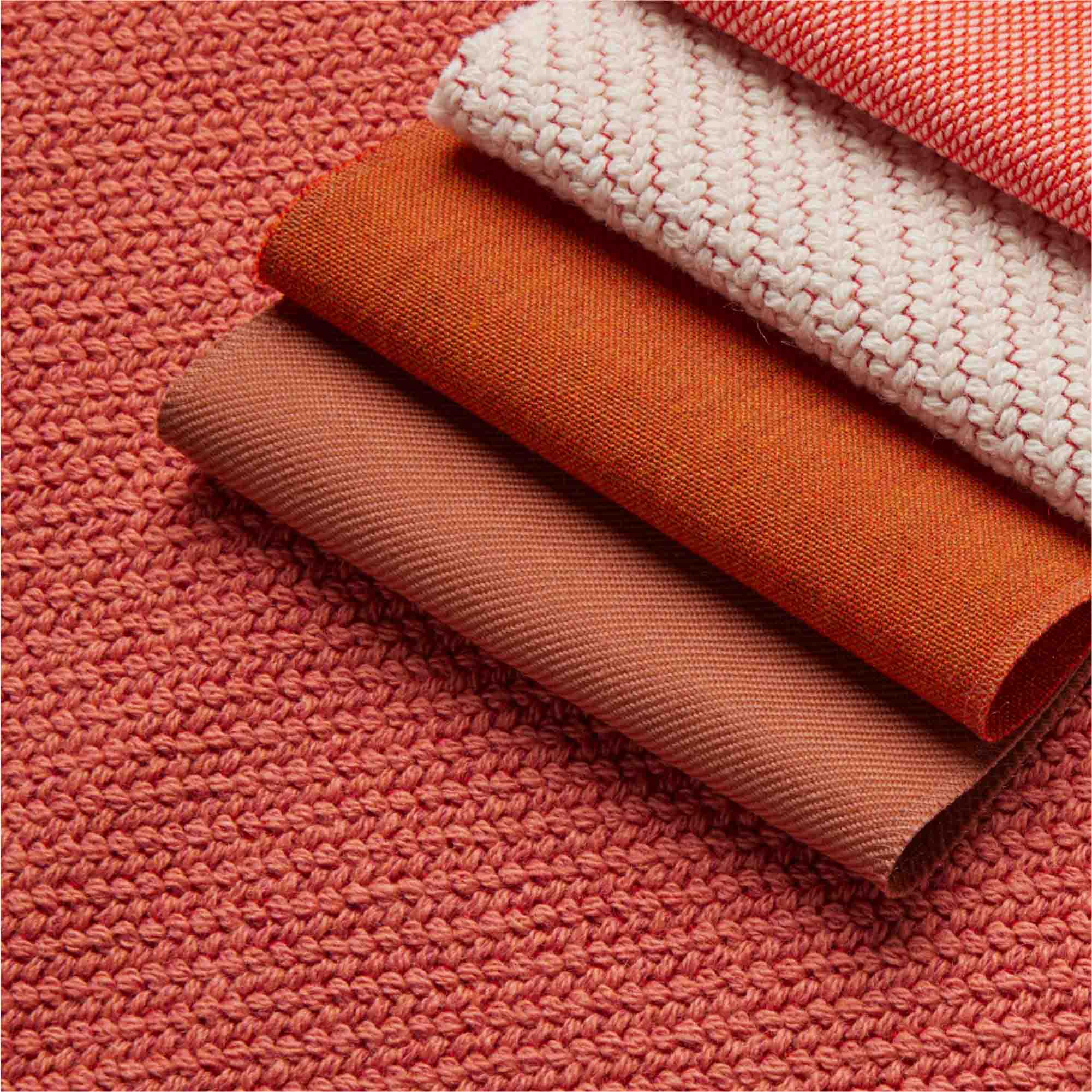 close-up image of textiles